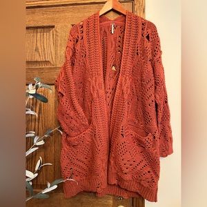 Free People Torn To Shreds Cardigan Sweater ~ Woman’s Large